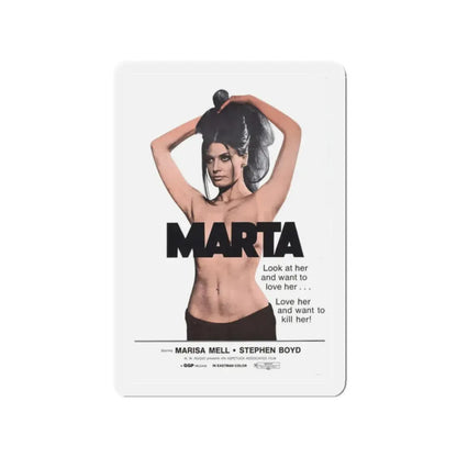 MARTA 1971 Movie Poster - Refrigerator Magnet - The Sticker Space
