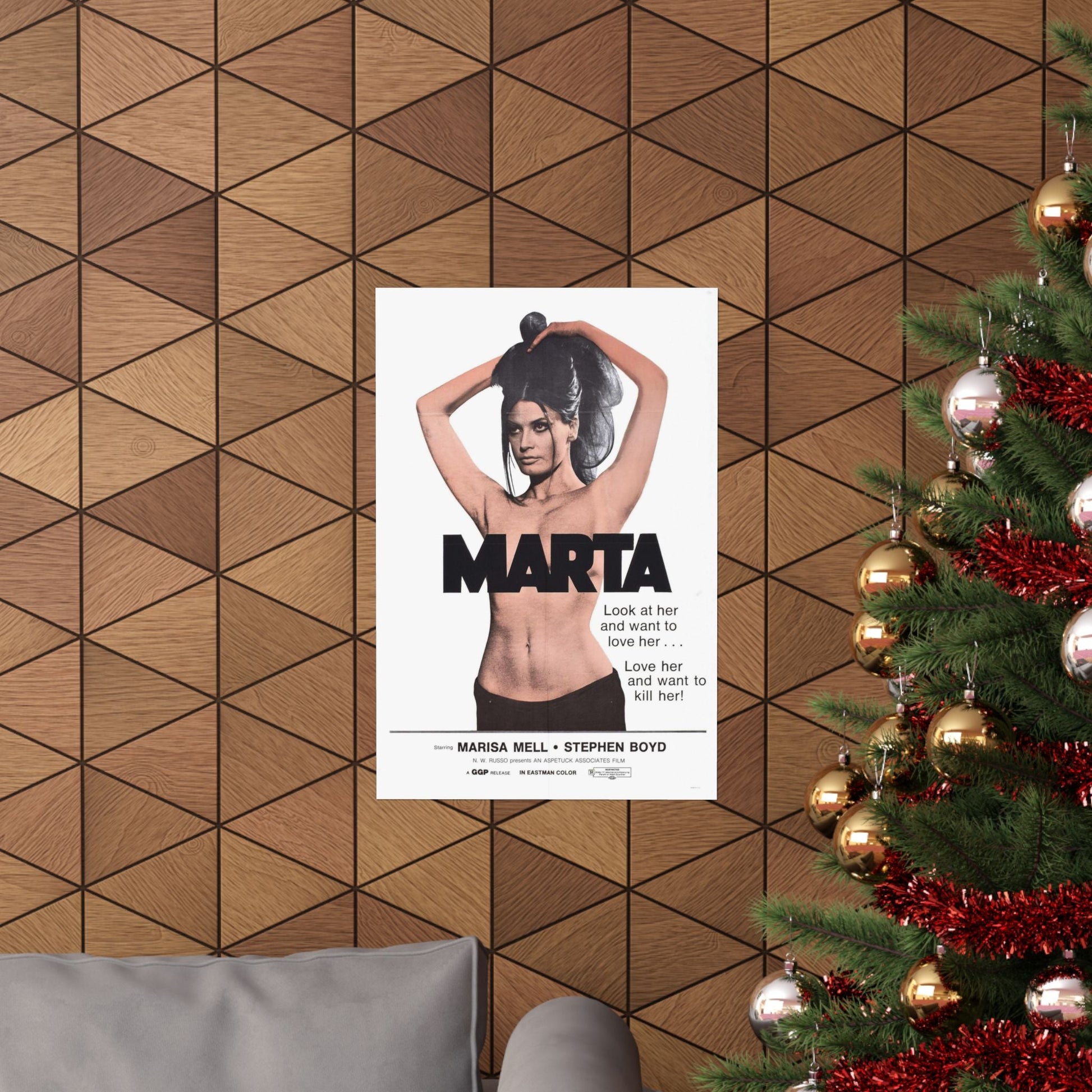 MARTA 1971 - Paper Movie Poster-The Sticker Space