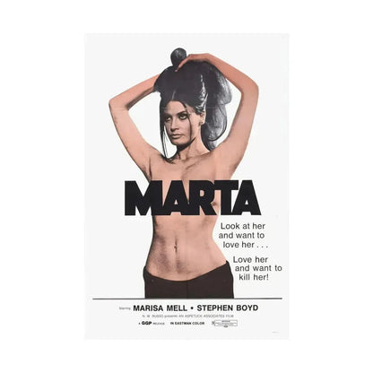 MARTA 1971 - Paper Movie Poster - The Sticker Space