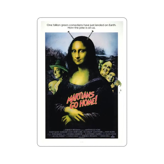 Martians Go Home 1990 Movie Poster STICKER Vinyl Die-Cut Decal 2 Inch - The Sticker Space