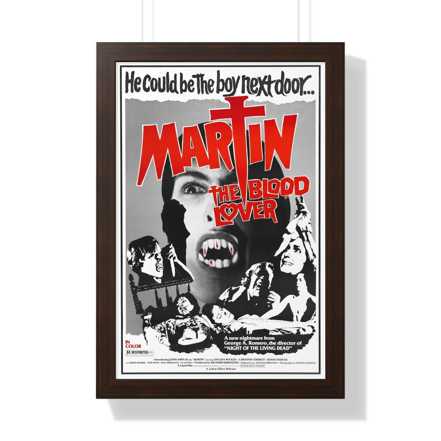 MARTIN 1977 - Framed Movie Poster-16″ x 24″-The Sticker Space