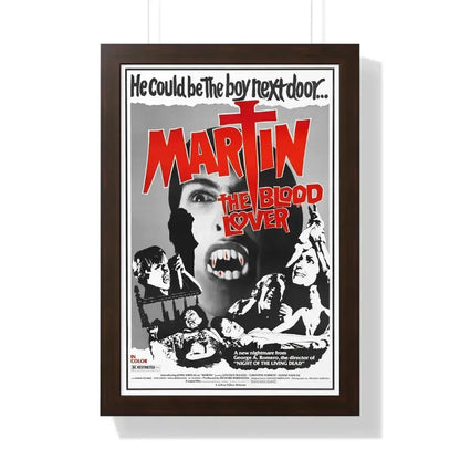 MARTIN 1977 - Framed Movie Poster 16″ x 24″ Walnut - The Sticker Space