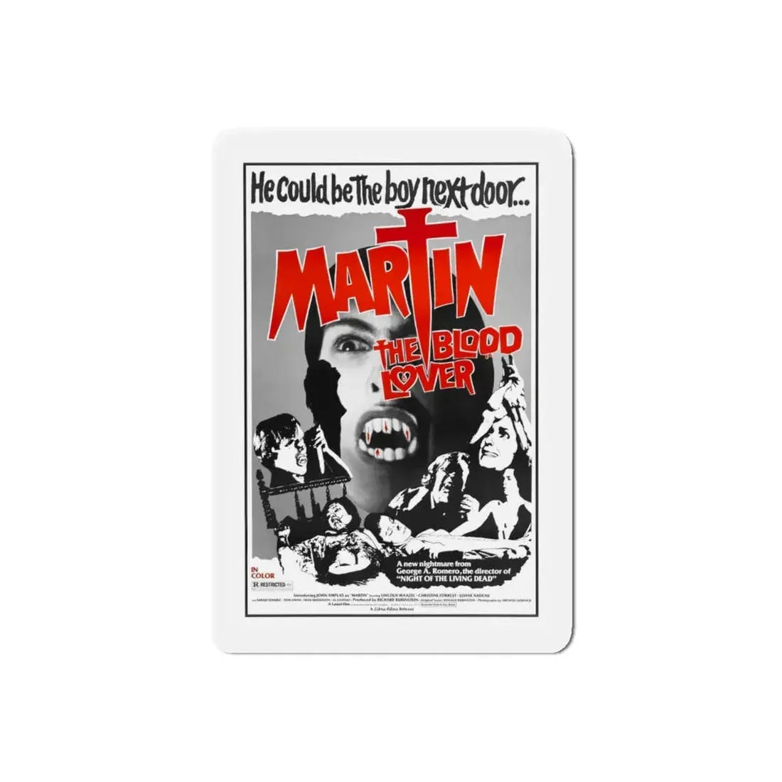 MARTIN 1977 Movie Poster - Refrigerator Magnet - The Sticker Space
