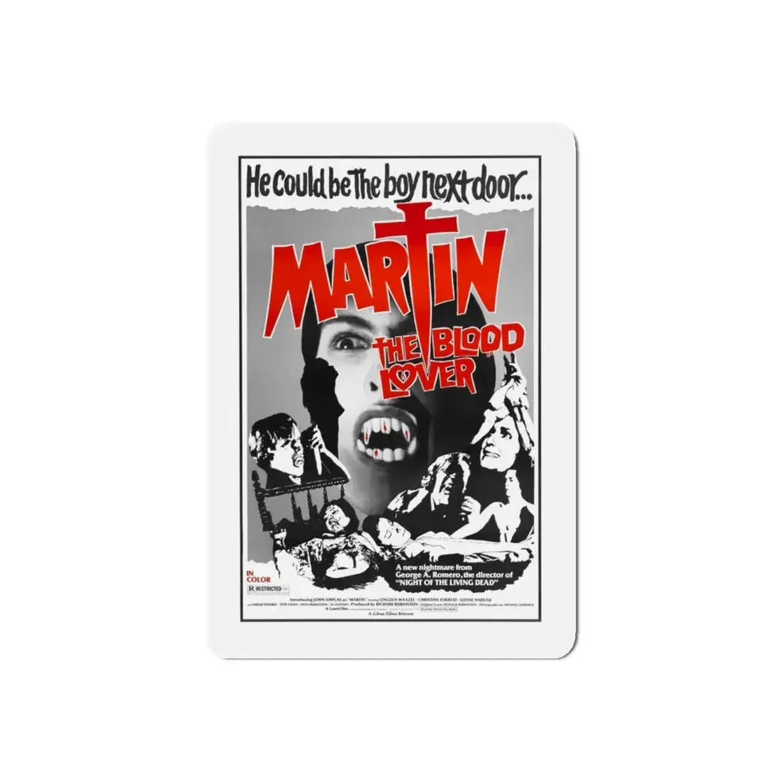 MARTIN 1977 Movie Poster - Refrigerator Magnet - The Sticker Space
