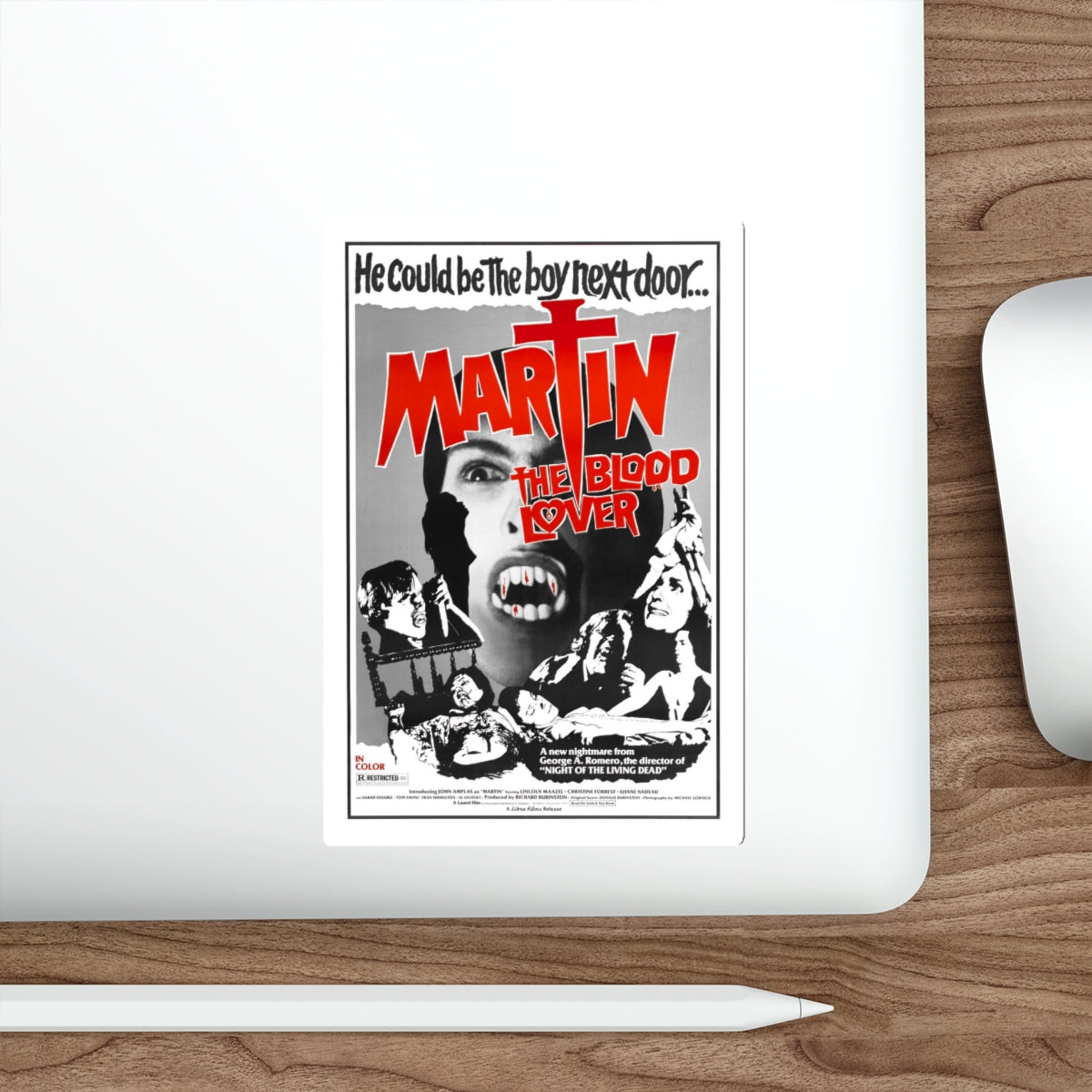 MARTIN 1977 Movie Poster STICKER Vinyl Die-Cut Decal-The Sticker Space