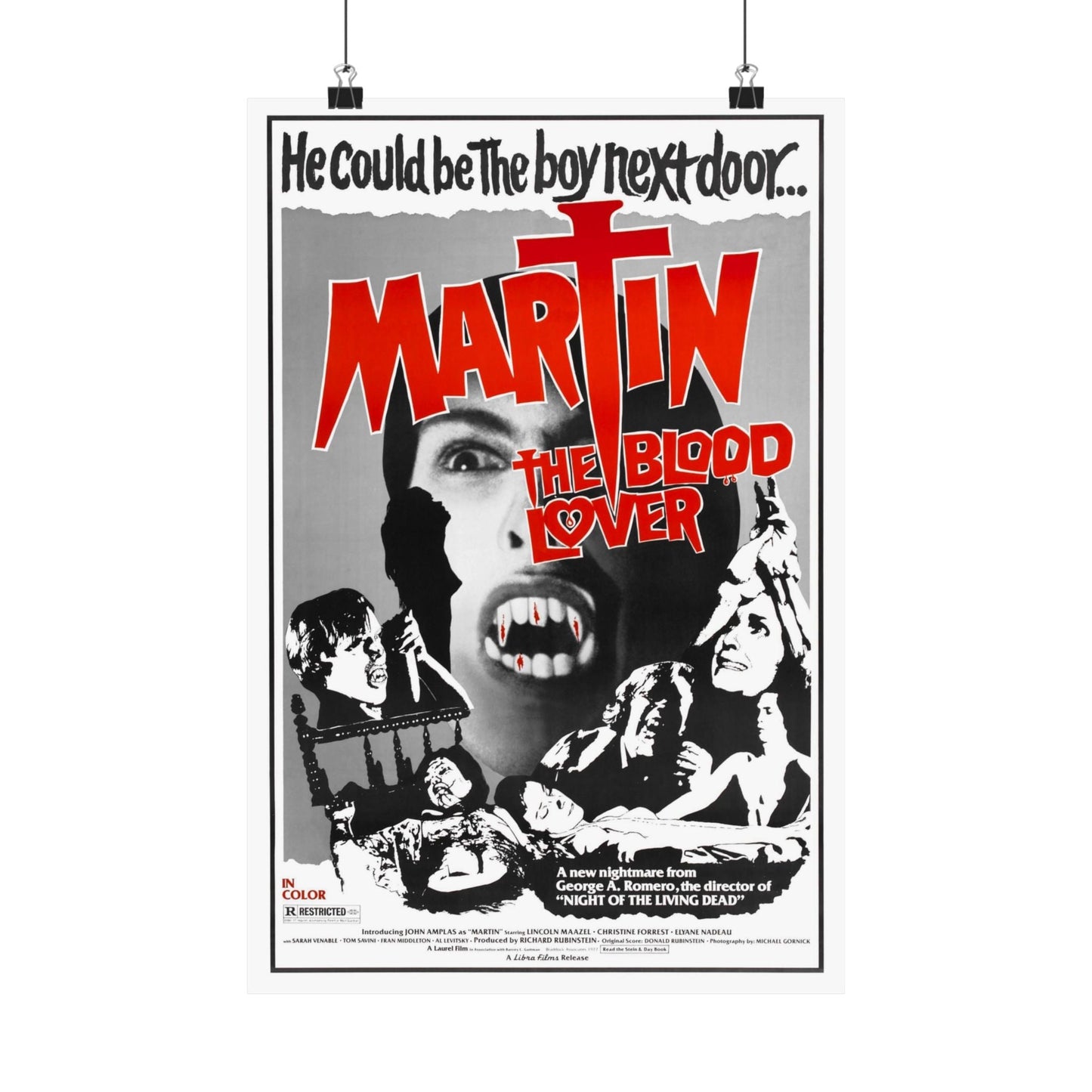 MARTIN 1977 - Paper Movie Poster-12″ x 18″-The Sticker Space