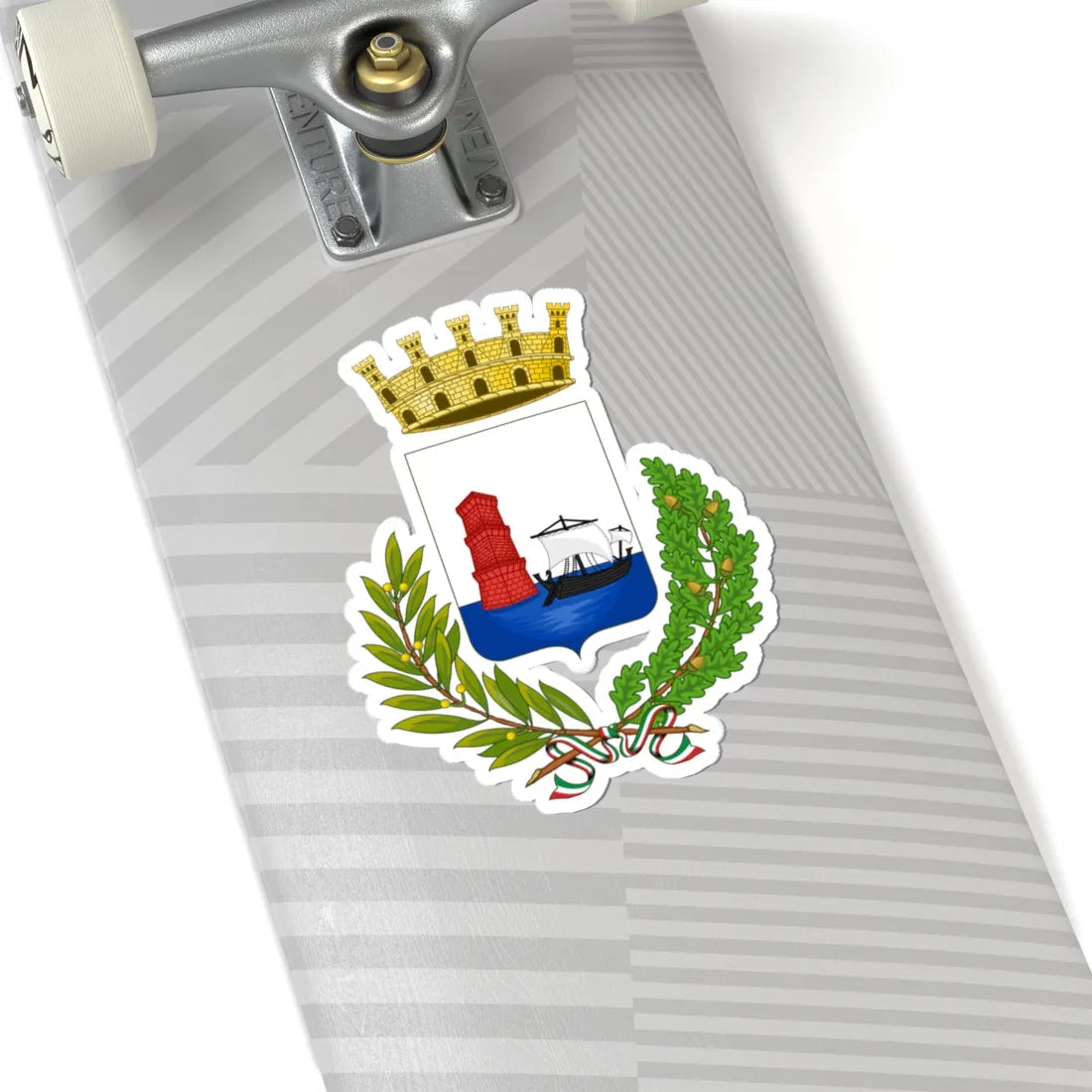 Martinsicuro-Stemma (Italy) (Coat of Arms) STICKER Vinyl Kiss-Cut Decal - The Sticker Space