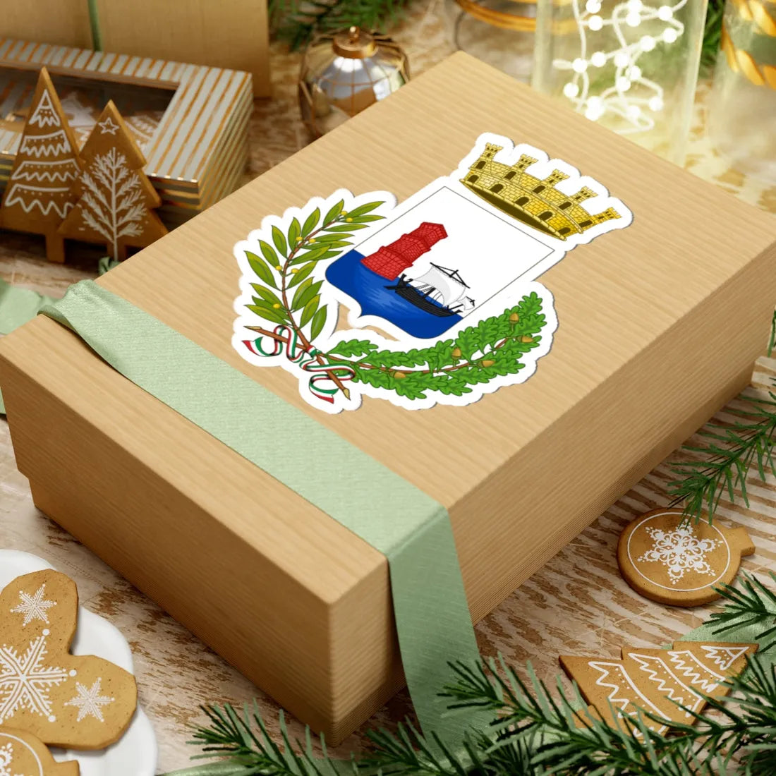 Martinsicuro-Stemma (Italy) (Coat of Arms) STICKER Vinyl Kiss-Cut Decal - The Sticker Space