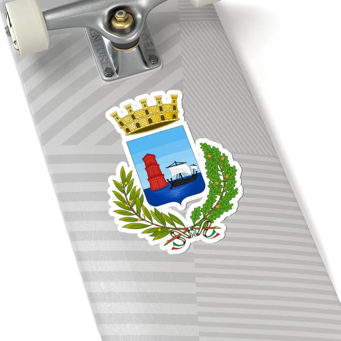 Martinsicuro-Stemma2 (Italy) (Coat of Arms) STICKER Vinyl Kiss-Cut Decal - The Sticker Space