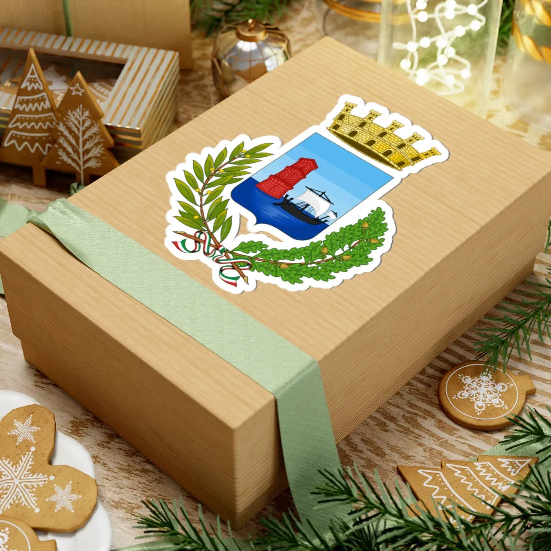 Martinsicuro-Stemma2 (Italy) (Coat of Arms) STICKER Vinyl Kiss-Cut Decal - The Sticker Space