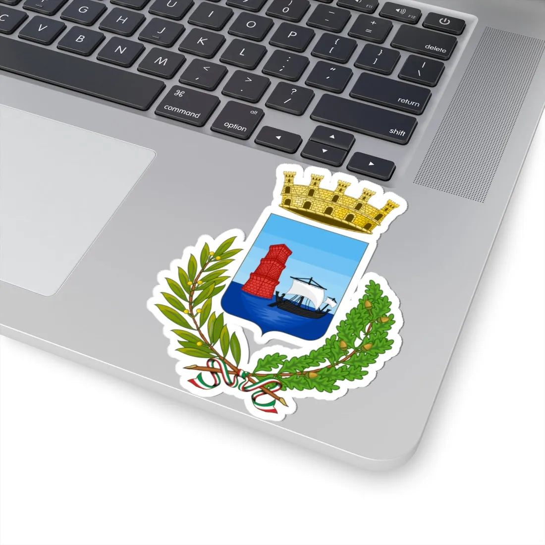 Martinsicuro-Stemma2 (Italy) (Coat of Arms) STICKER Vinyl Kiss-Cut Decal - The Sticker Space