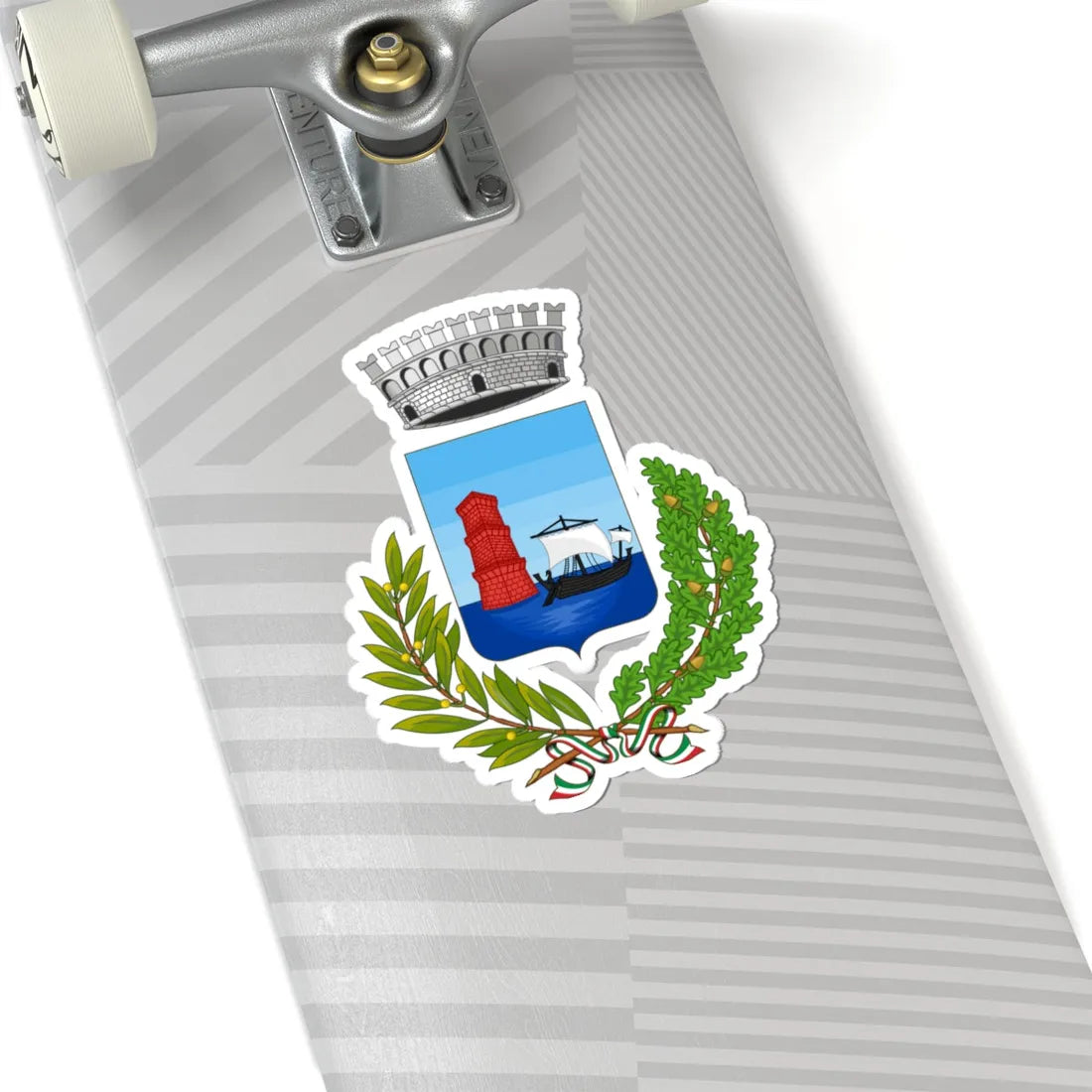 Martinsicuro-Stemma3 (Italy) (Coat of Arms) STICKER Vinyl Kiss-Cut Decal - The Sticker Space