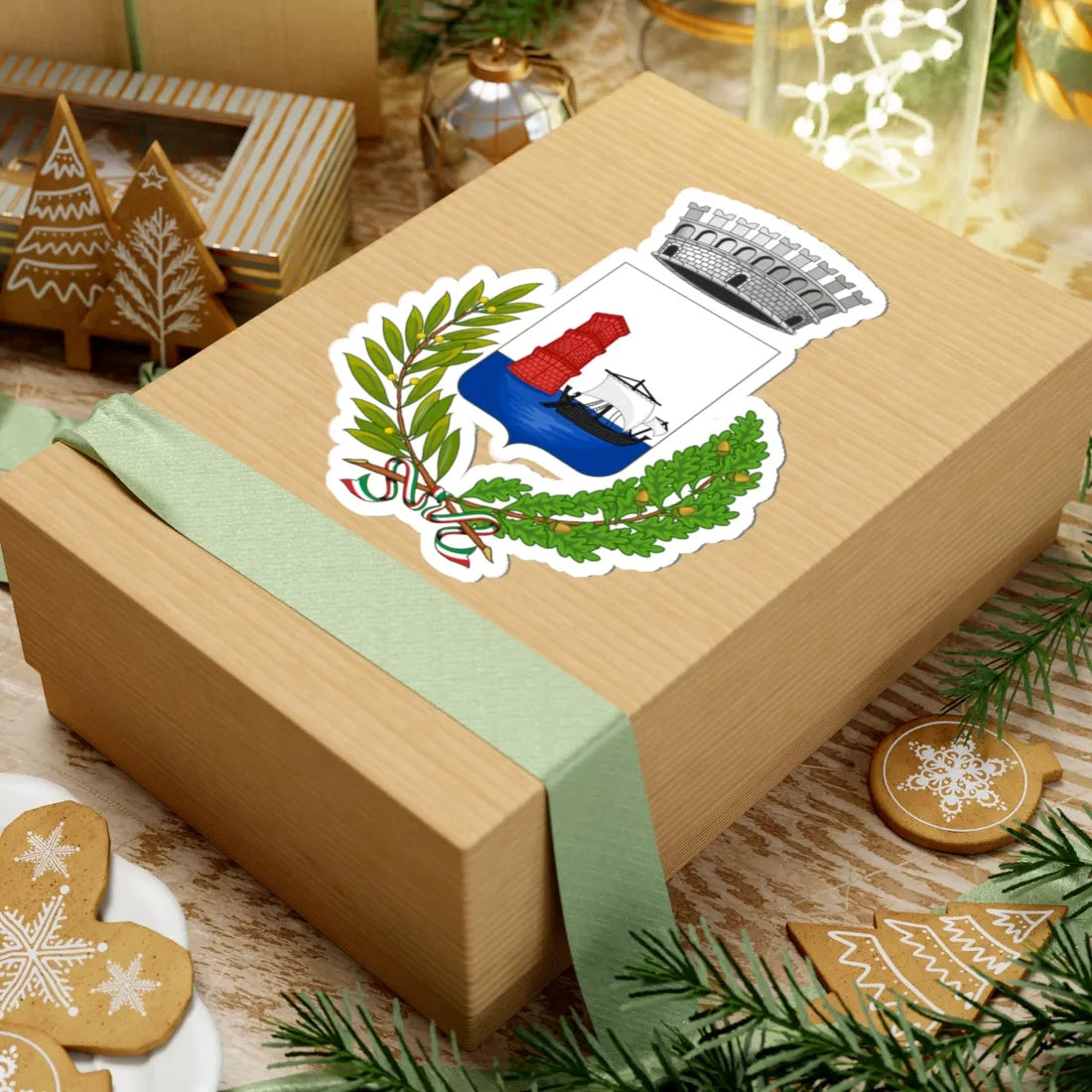 Martinsicuro-Stemma4 (Italy) (Coat of Arms) STICKER Vinyl Kiss-Cut Decal - The Sticker Space