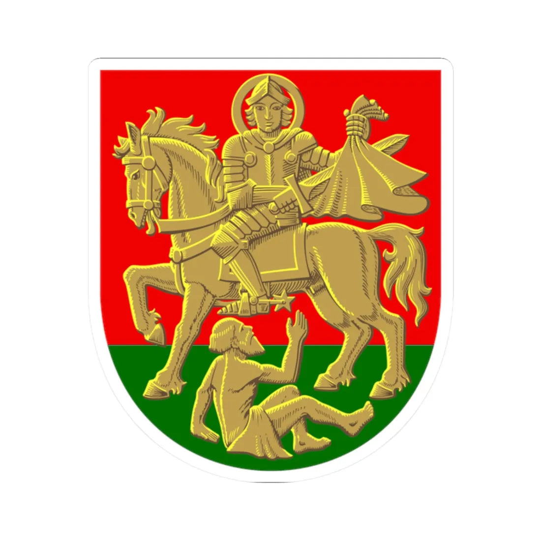 Marttila.vaakuna (Finland) (Coat of Arms) STICKER Vinyl Kiss-Cut Decal 2 Inch White - The Sticker Space