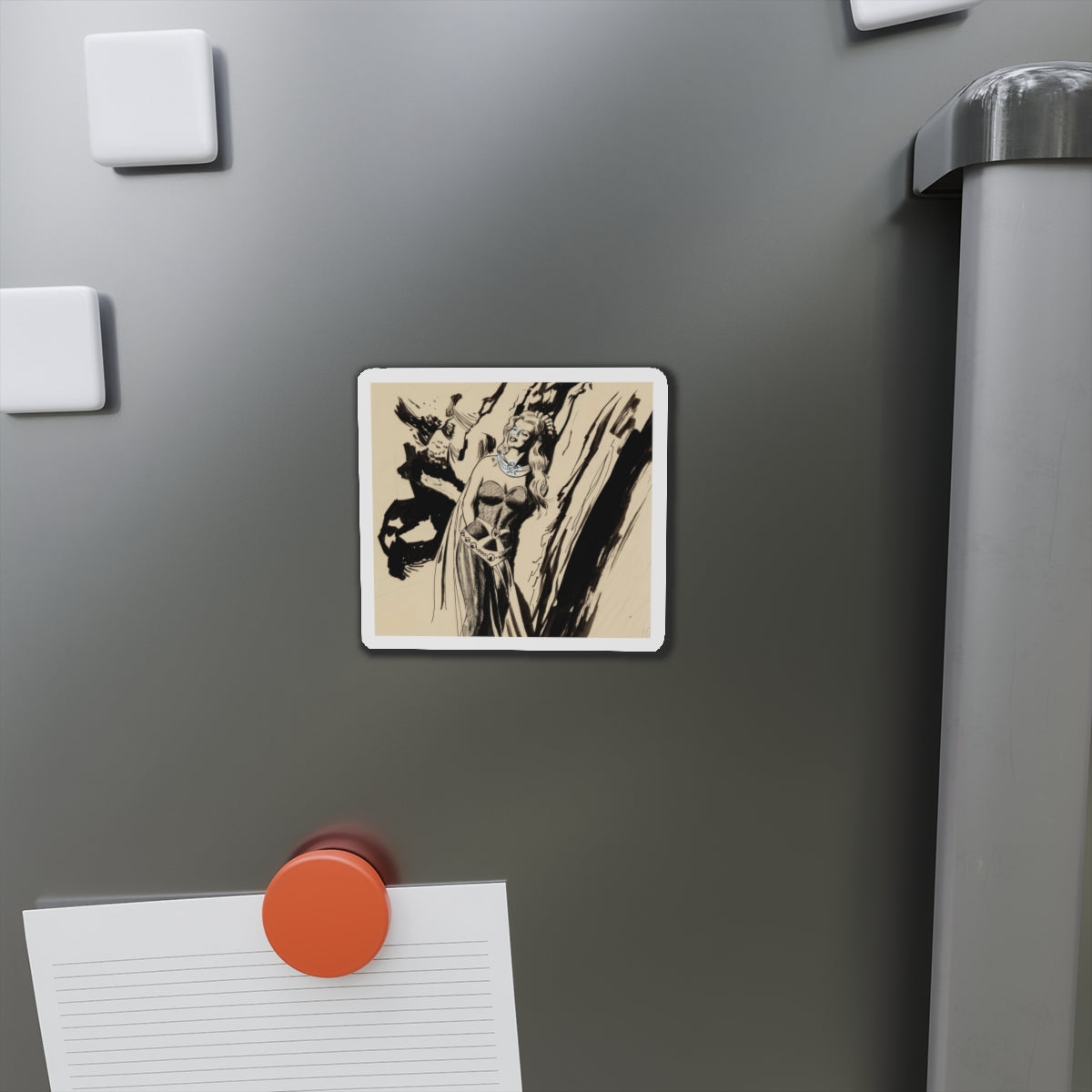 Marvel Super Heroes Prince Namor the Sub-Mariner Episode 9 Lorelei Animation Drawing (Magazine Illustration) Refrigerator Magnet-The Sticker Space