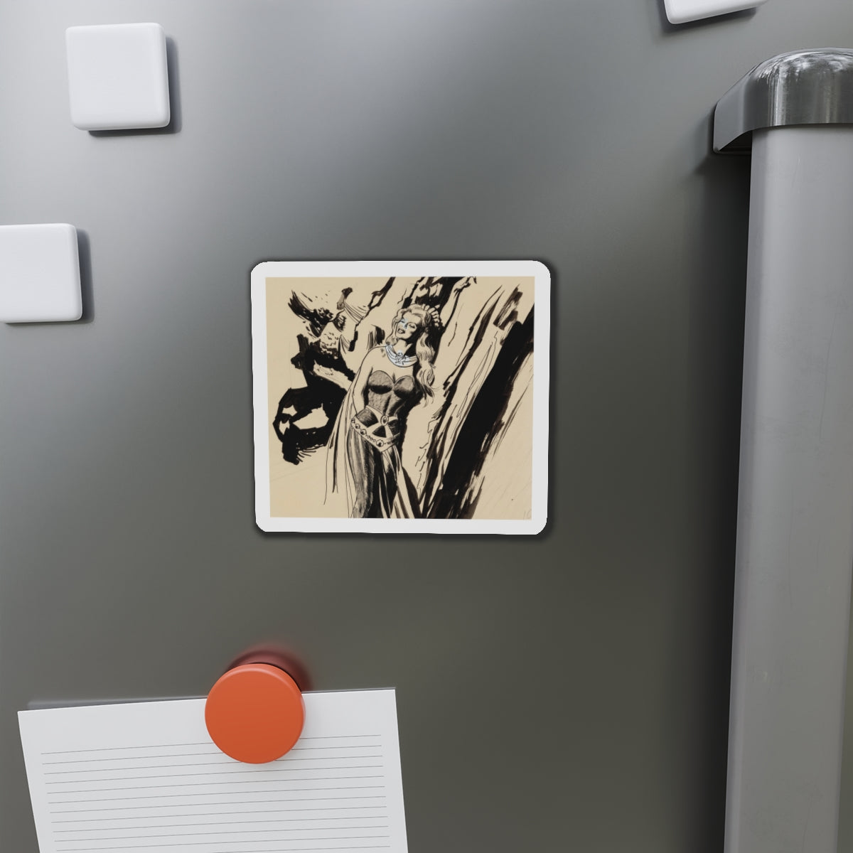 Marvel Super Heroes Prince Namor the Sub-Mariner Episode 9 Lorelei Animation Drawing (Magazine Illustration) Refrigerator Magnet-The Sticker Space