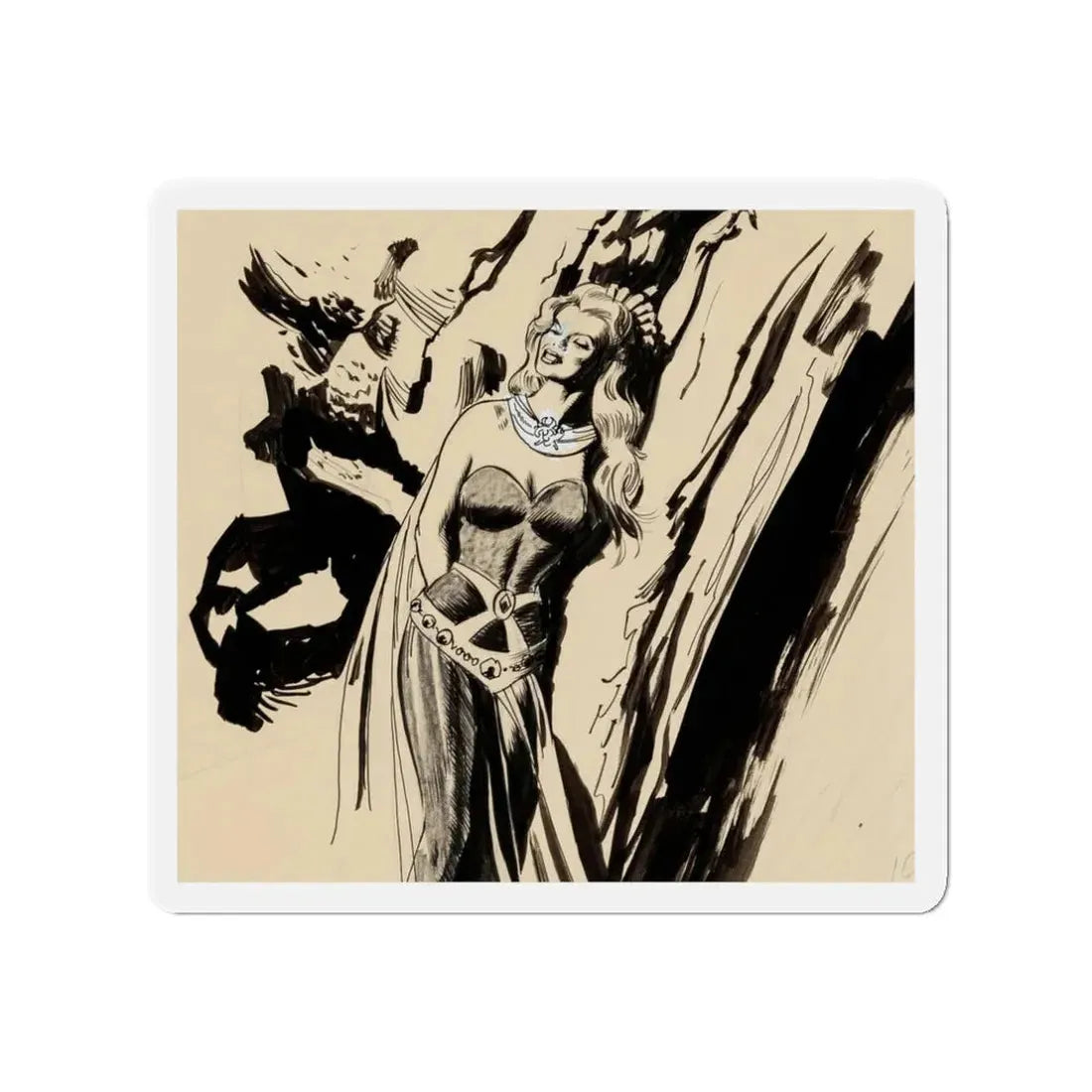 Marvel Super Heroes  Prince Namor the Sub-Mariner Episode 9 Lorelei Animation Drawing (Magazine Illustration) Refrigerator Magnet - The Sticker Space