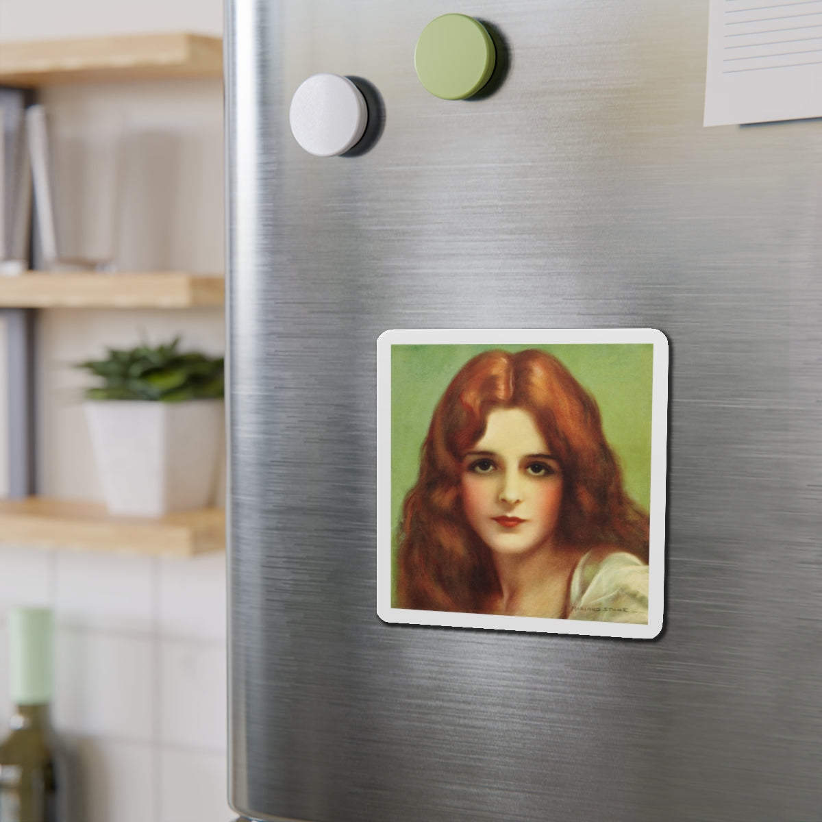 Mary Astor (Magazine Illustration) Refrigerator Magnet-The Sticker Space