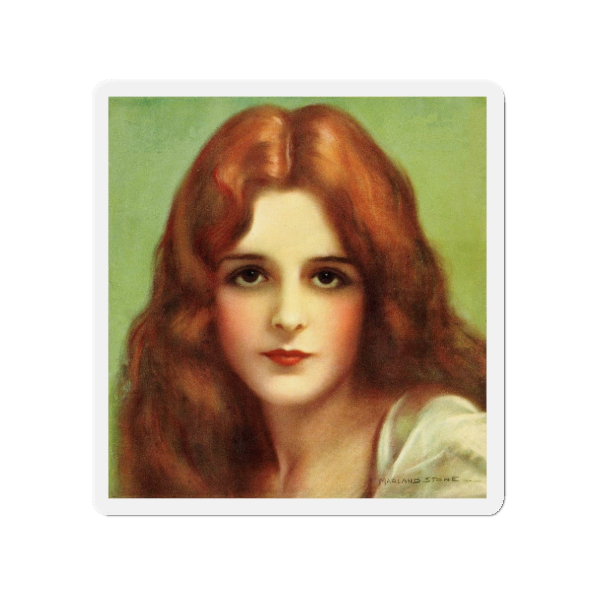 Mary Astor (Magazine Illustration) Refrigerator Magnet-3" x 3"-The Sticker Space