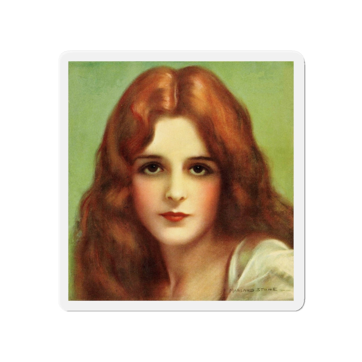 Mary Astor (Magazine Illustration) Refrigerator Magnet-4" x 4"-The Sticker Space