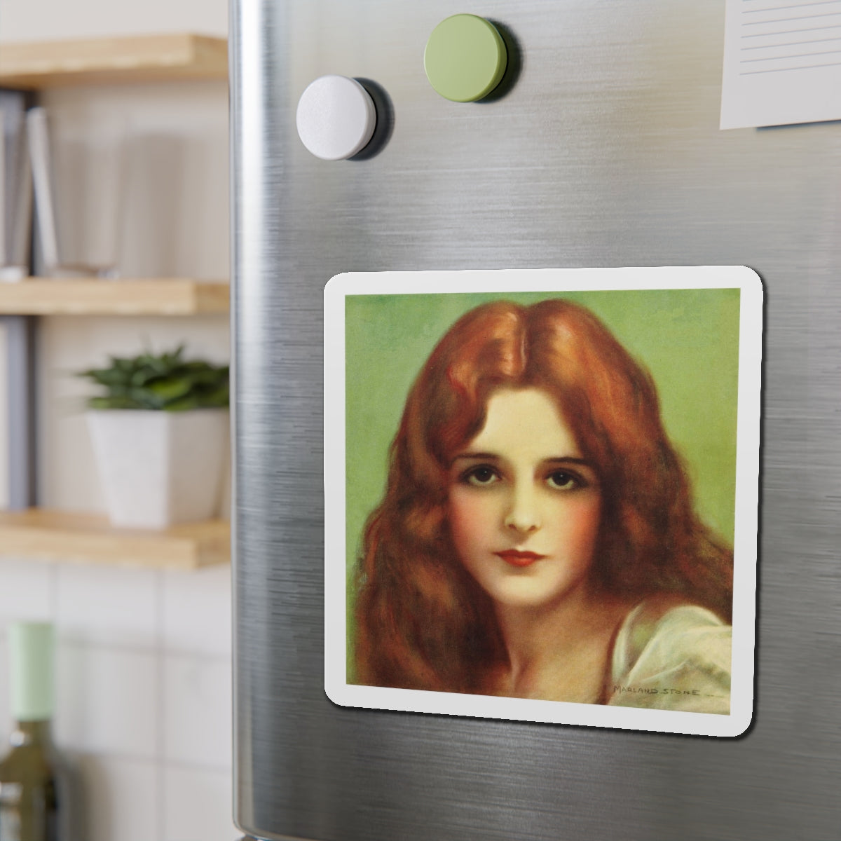 Mary Astor (Magazine Illustration) Refrigerator Magnet-The Sticker Space