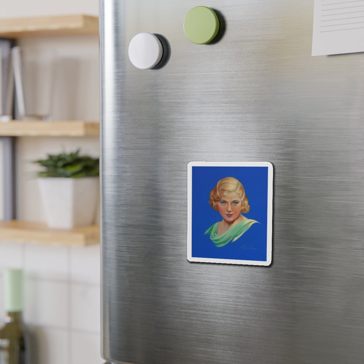 Mary Carlisle, Movie Magazine cover (Magazine Illustration) Refrigerator Magnet-The Sticker Space