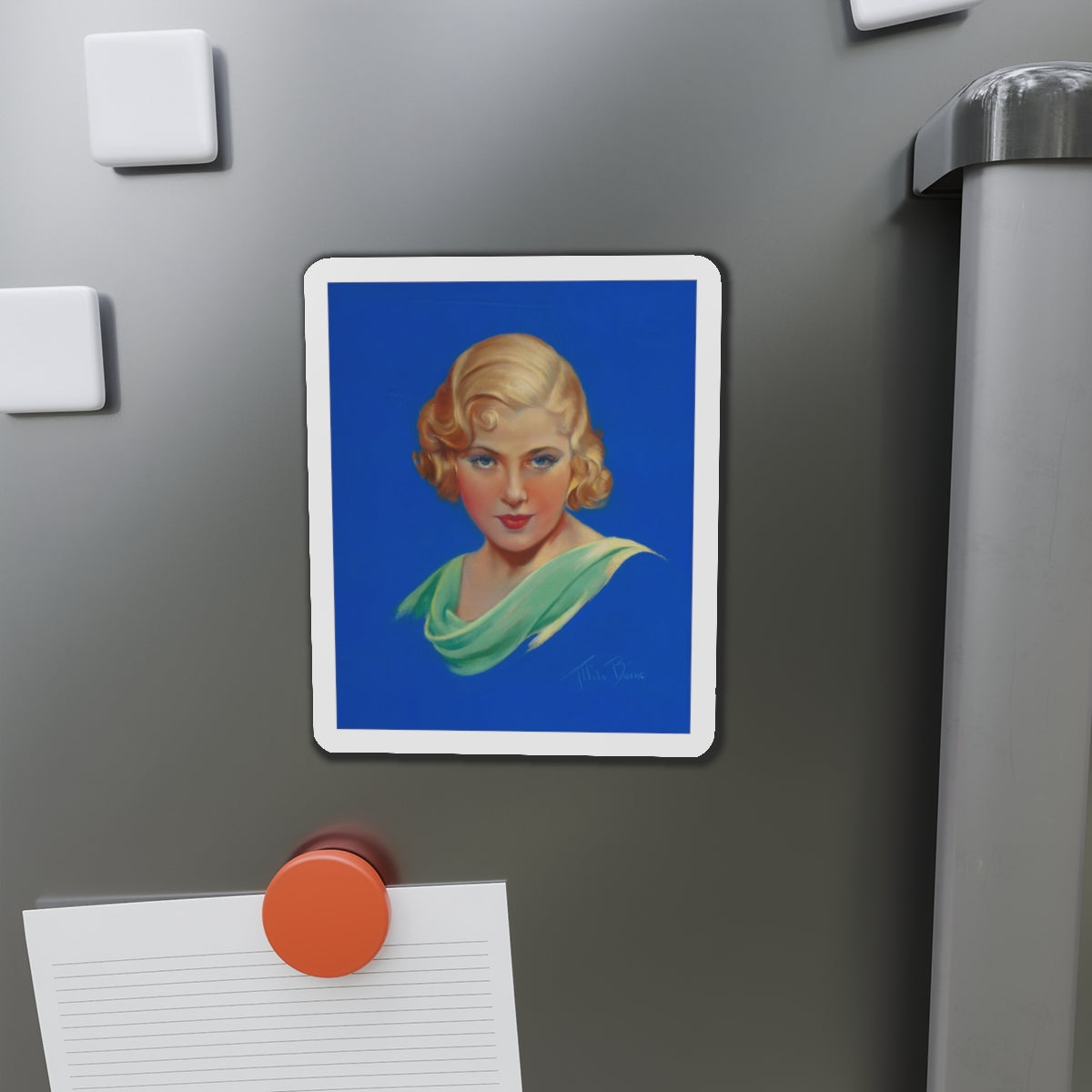 Mary Carlisle, Movie Magazine cover (Magazine Illustration) Refrigerator Magnet-The Sticker Space