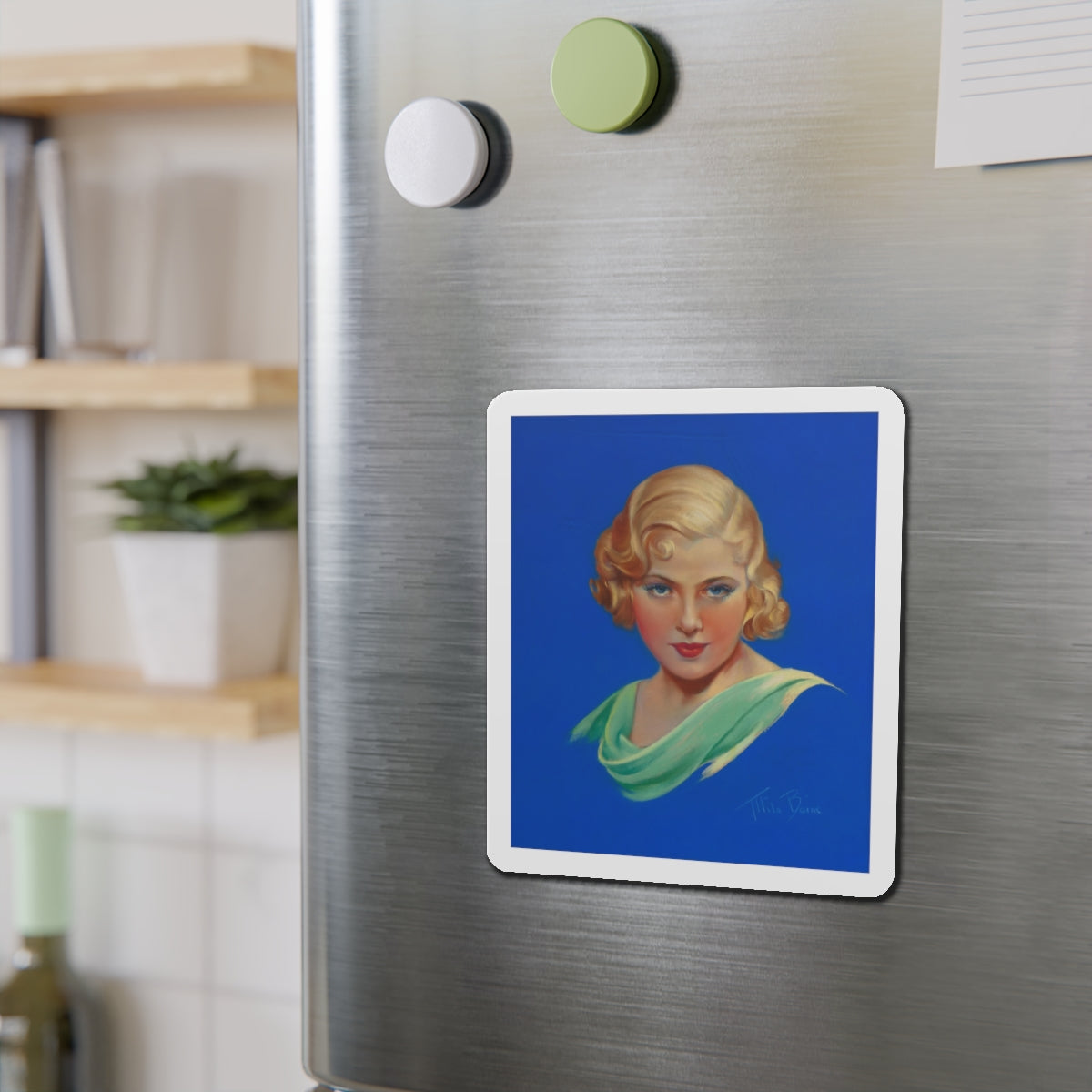 Mary Carlisle, Movie Magazine cover (Magazine Illustration) Refrigerator Magnet-The Sticker Space