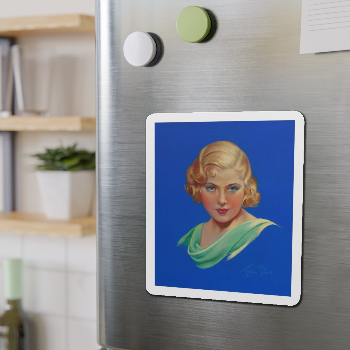 Mary Carlisle, Movie Magazine cover (Magazine Illustration) Refrigerator Magnet-The Sticker Space