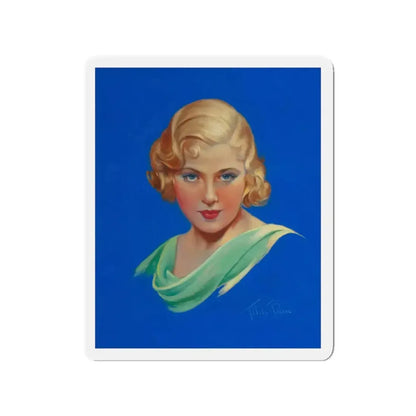 Mary Carlisle, Movie Magazine cover (Magazine Illustration) Refrigerator Magnet - The Sticker Space