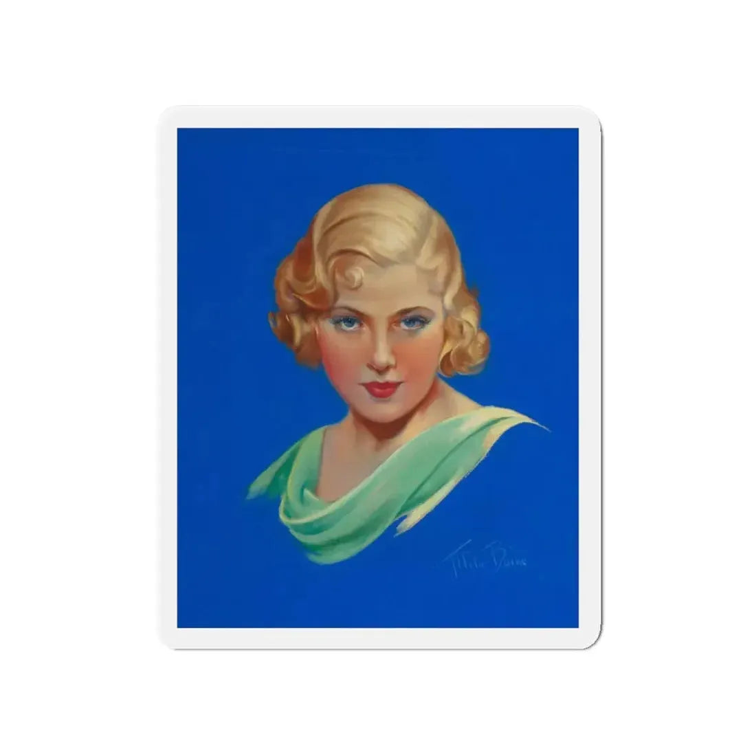 Mary Carlisle, Movie Magazine cover (Magazine Illustration) Refrigerator Magnet - The Sticker Space