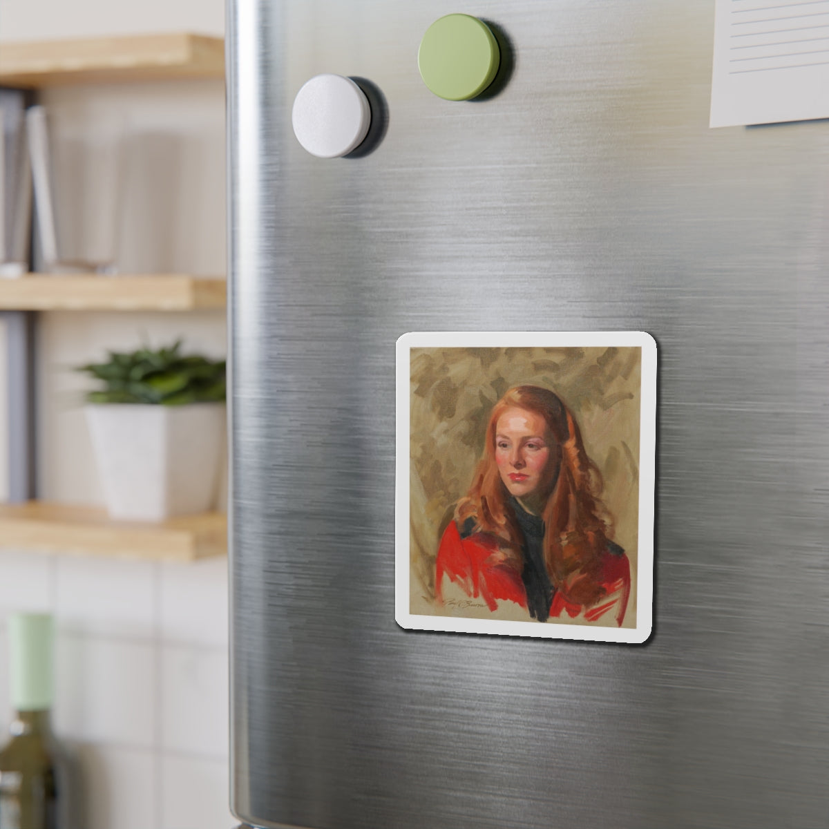 Mary Lynn (Magazine Illustration) Refrigerator Magnet