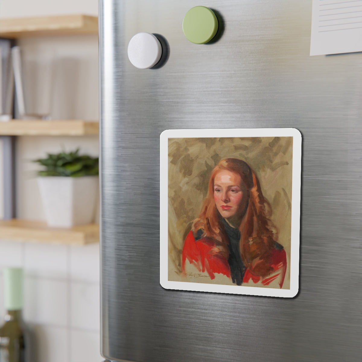 Mary Lynn (Magazine Illustration) Refrigerator Magnet