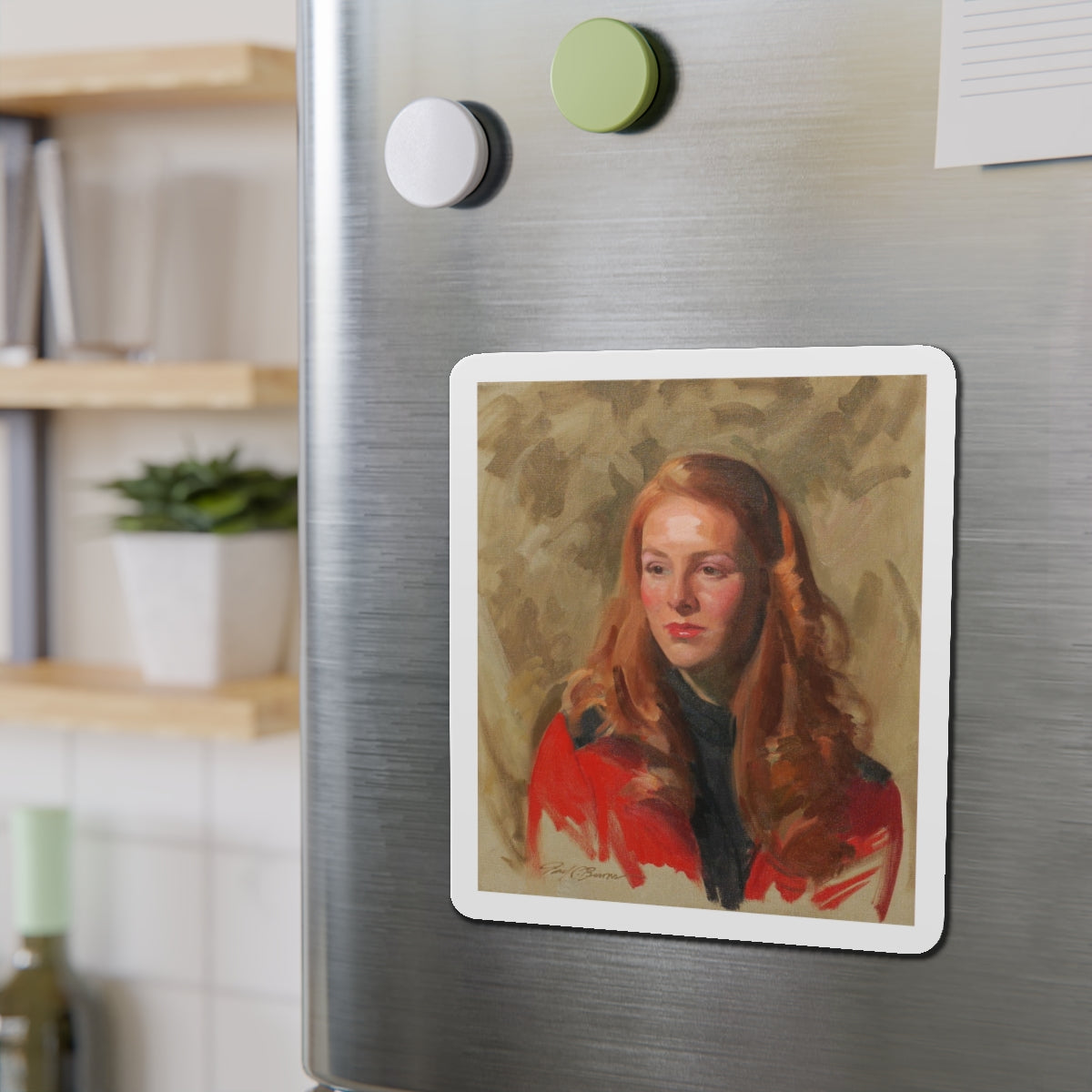 Mary Lynn (Magazine Illustration) Refrigerator Magnet