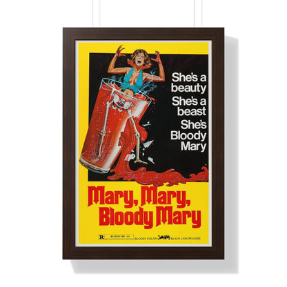 MARY, MARY, BLOODY MARY 1975 - Framed Movie Poster-16″ x 24″-The Sticker Space