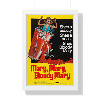 MARY, MARY, BLOODY MARY 1975 - Framed Movie Poster-16″ x 24″-The Sticker Space