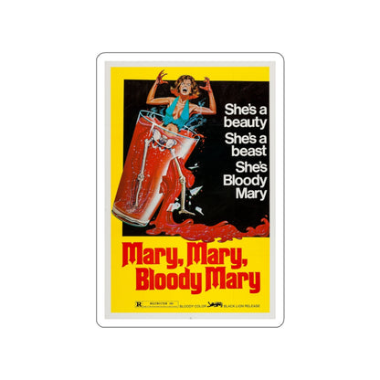 MARY, MARY, BLOODY MARY 1975 Movie Poster STICKER Vinyl Die-Cut Decal-5 Inch-The Sticker Space