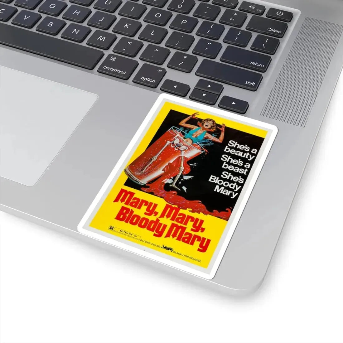 MARY, MARY, BLOODY MARY 1975 Movie Poster - STICKER Vinyl Kiss-Cut Decal - The Sticker Space