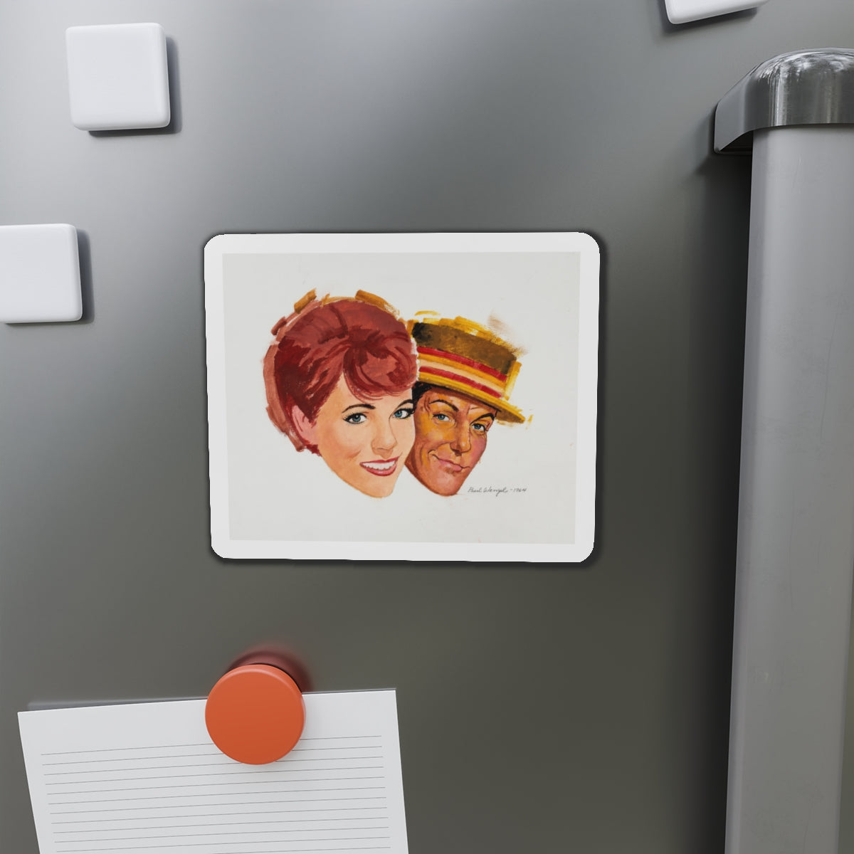 Mary Poppins Movie Poster Preliminary, 1964 (Magazine Illustration) Refrigerator Magnet