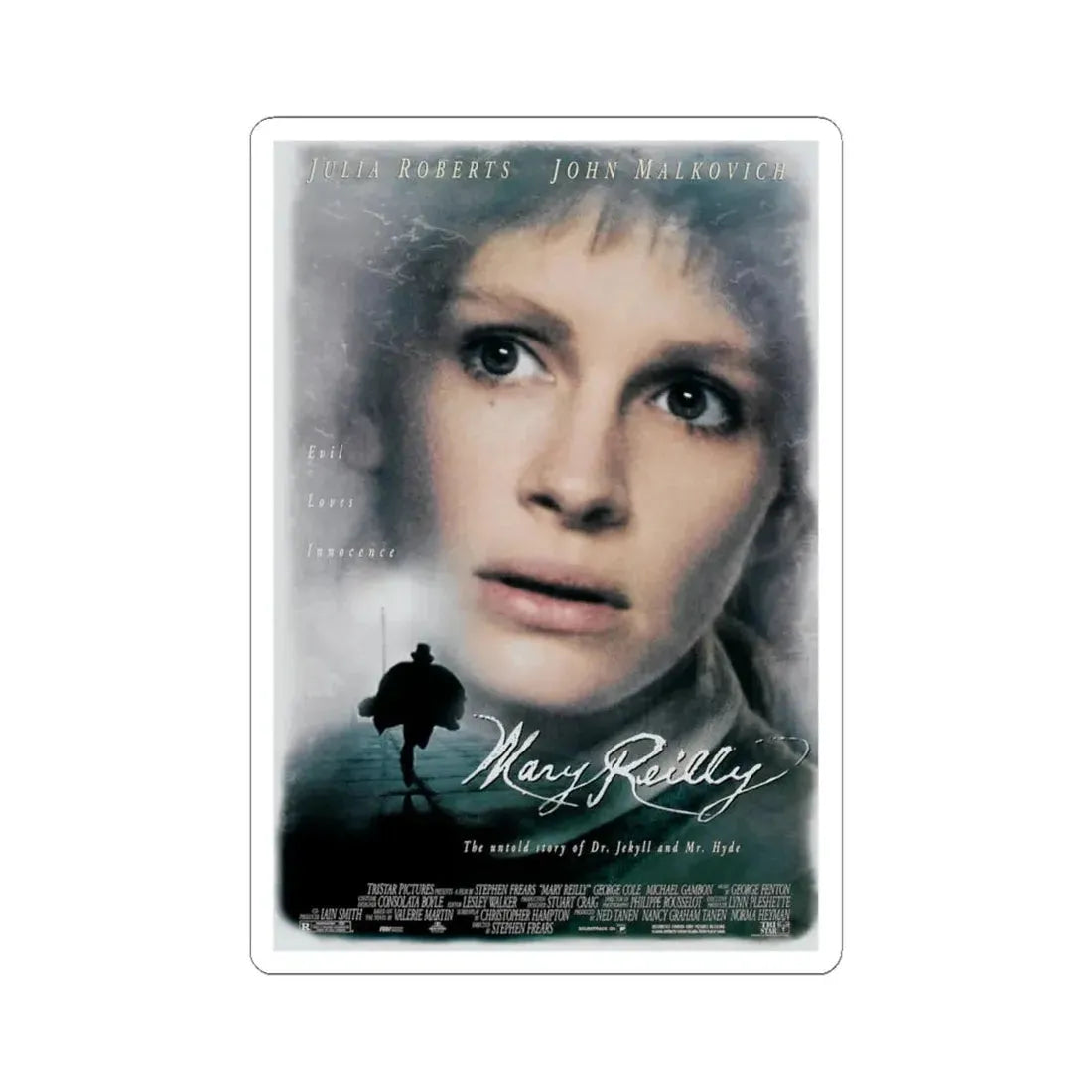 Mary Reilly 1996 Movie Poster - STICKER Vinyl Kiss-Cut Decal 6 Inch White - The Sticker Space