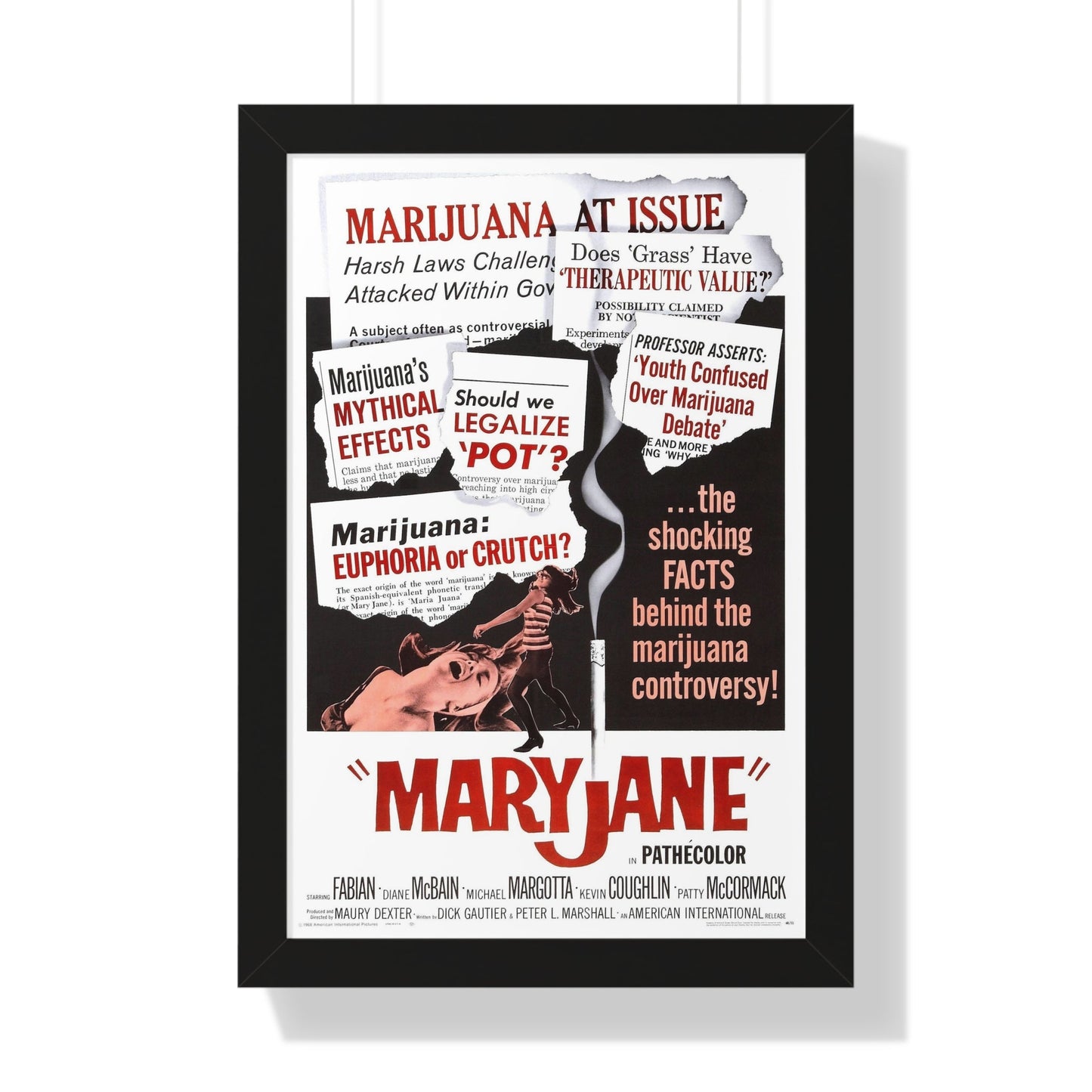 MARYJANE 1968 - Framed Movie Poster-16″ x 24″-The Sticker Space