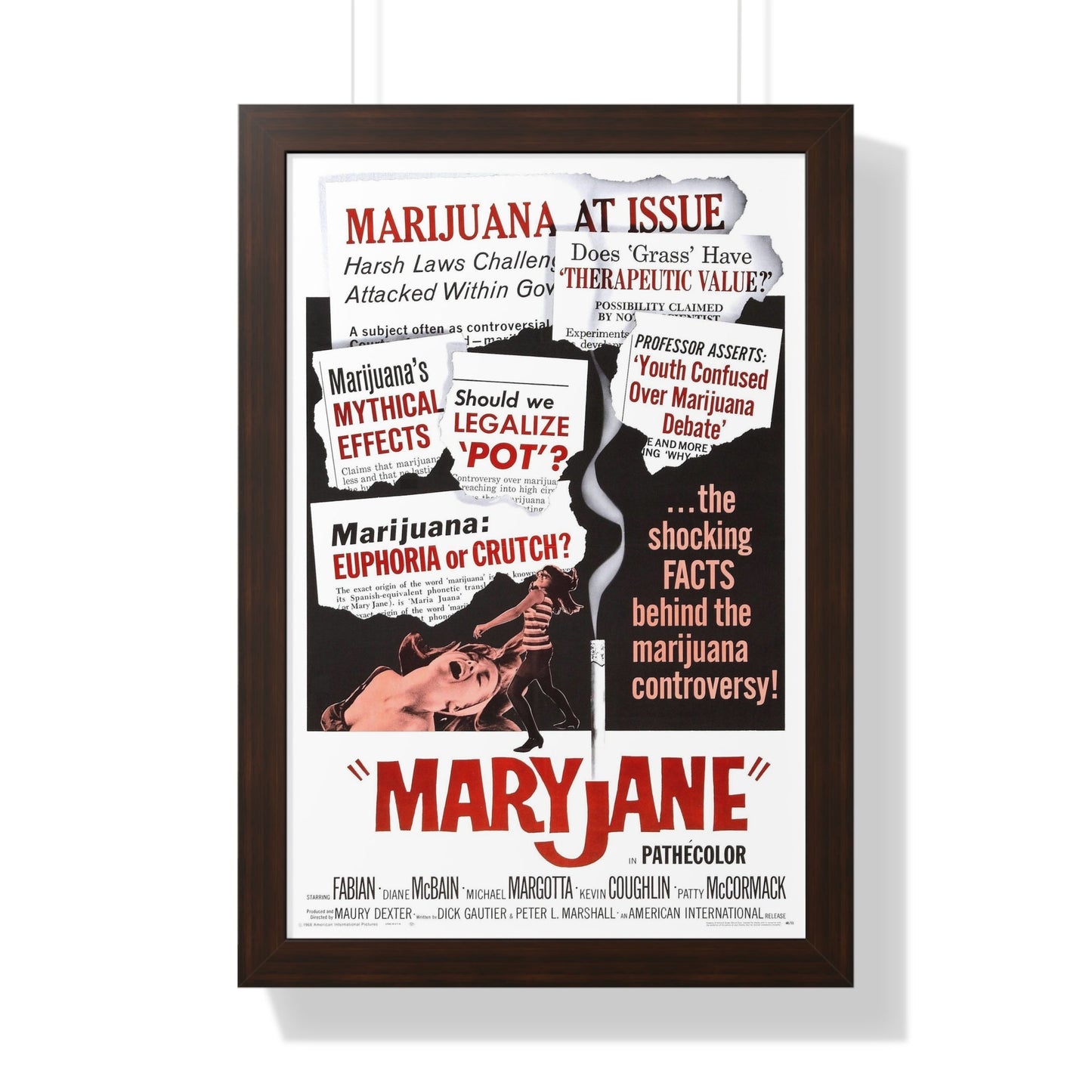 MARYJANE 1968 - Framed Movie Poster-16″ x 24″-The Sticker Space