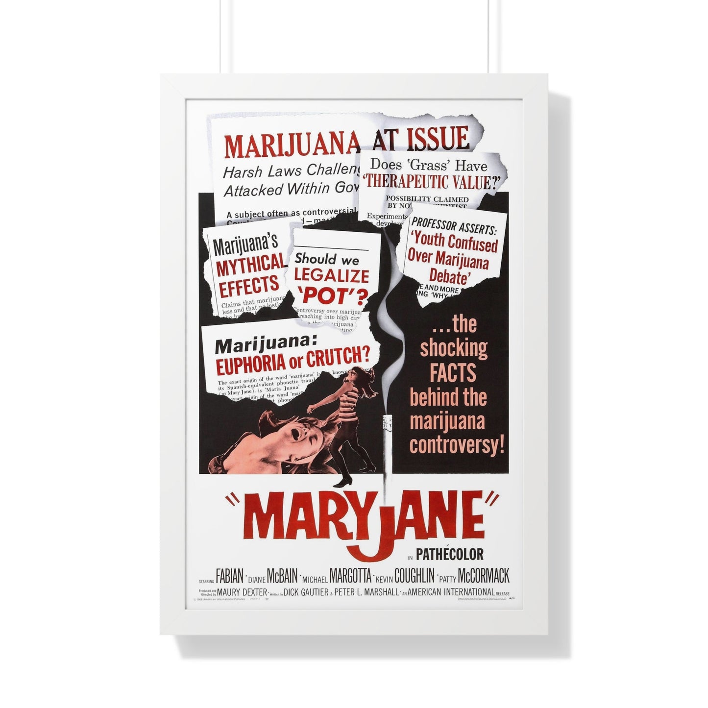 MARYJANE 1968 - Framed Movie Poster-20" x 30"-The Sticker Space