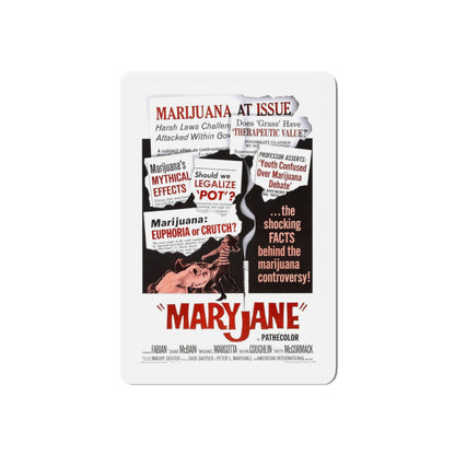 MARYJANE 1968 Movie Poster - Refrigerator Magnet-4" x 4"-Die-Cut-1 pc-The Sticker Space