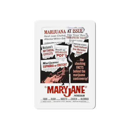 MARYJANE 1968 Movie Poster - Refrigerator Magnet 4 Inch Die-Cut - The Sticker Space