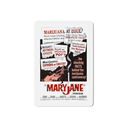 MARYJANE 1968 Movie Poster - Refrigerator Magnet-5" x 5"-Die-Cut-1 pc-The Sticker Space