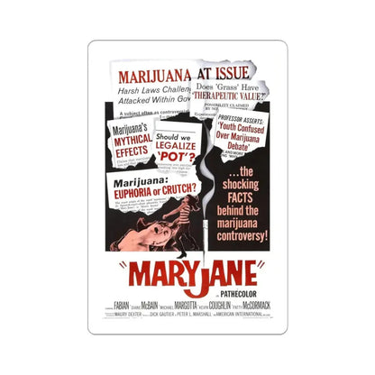 MARYJANE 1968 Movie Poster - STICKER Vinyl Kiss-Cut Decal 4 Inch White - The Sticker Space