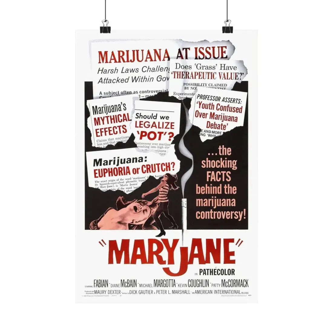 MARYJANE 1968 - Paper Movie Poster - The Sticker Space