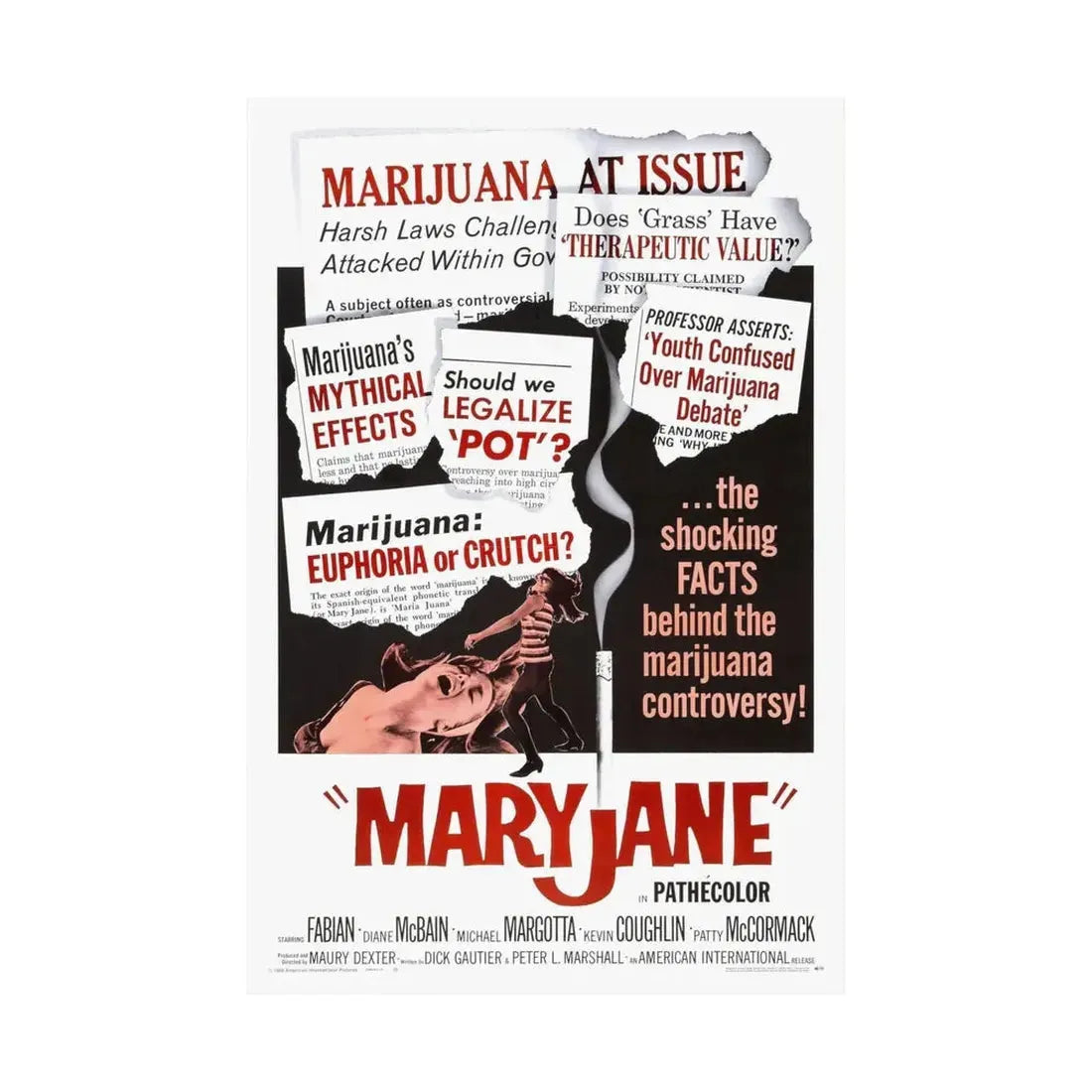 MARYJANE 1968 - Paper Movie Poster - The Sticker Space