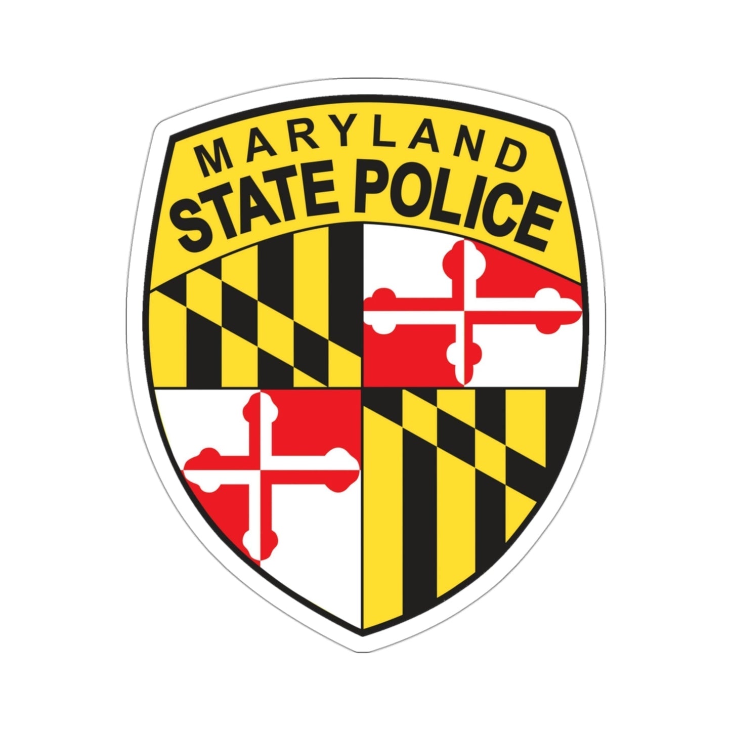 Maryland State Police STICKER Vinyl Die-Cut Decal-3 Inch-The Sticker Space